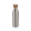 Sticla de apa sport 600 ml, 2401E16134, Avira, 22.5xØ6.7 cm, Otel, Bambus, Argintiu