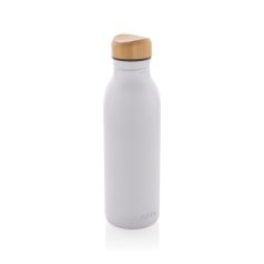   Sticla de apa sport 600 ml, 2401E16135, Avira, 22.5xØ6.7 cm, Otel, Bambus, Alb