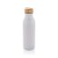 Sticla de apa sport 600 ml, 2401E16135, Avira, 22.5xØ6.7 cm, Otel, Bambus, Alb