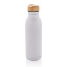 Sticla de apa sport 600 ml, 2401E16135, Avira, 22.5xØ6.7 cm, Otel, Bambus, Alb