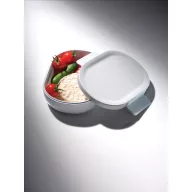  Caserola pentru pranz, 700 ml, 2401E16144, Avira, 19x14.4x6.3 cm, Polipropilena, Alb