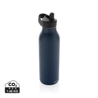   Sticla de apa sport 500 ml, 2401E16140, Avira, 24xØ8 cm, Otel, Polipropilena, Albastru navy