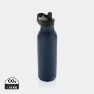   Sticla de apa sport 500 ml, 2401E16140, Avira, 24xØ8 cm, Otel, Polipropilena, Albastru navy