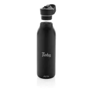   Sticla de apa sport 500 ml, 2401E16139, Avira, 24xØ8 cm, Otel, Polipropilena, Negru