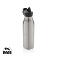   Sticla de apa sport 500 ml, 2401E16141, Avira, 24xØ8 cm, Otel, Polipropilena, Argintiu