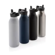   Sticla de apa sport 500 ml, 2401E16141, Avira, 24xØ8 cm, Otel, Polipropilena, Argintiu