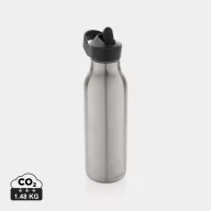   Sticla de apa sport 500 ml, 2401E16141, Avira, 24xØ8 cm, Otel, Polipropilena, Argintiu