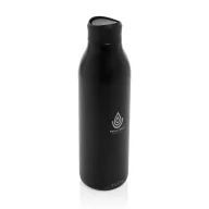   Sticla de apa sport, 600 ml, 2502E15269, Avira, 25 x ⌀7.5 cm, Otel, Negru