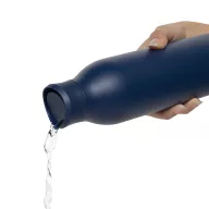   Sticla de apa sport, 600 ml, 2502E15270, Avira, 25 x ⌀7.5 cm, Otel, Albastru navy
