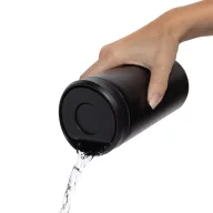   Cana de voiaj, 400 ml, 2502E15460, Avira, 16.5 x ⌀8.3 cm, Otel, Negru