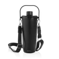   Sticla de apa 600 ml, Avira, 2601E14707, 27xØ11.7 cm, Otel, Polipropilena, Negru