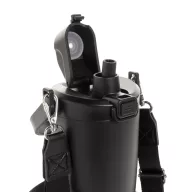   Sticla de apa 600 ml, Avira, 2601E14707, 27xØ11.7 cm, Otel, Polipropilena, Negru