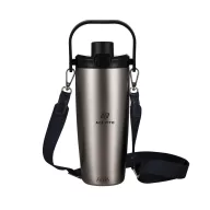   Sticla de apa 600 ml, Avira, 2601E14709, 27xØ11.7 cm, Otel, Polipropilena, Argintiu