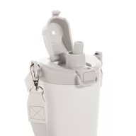   Sticla de apa 600 ml, Avira, 2601E14710, 27xØ11.7 cm, Otel, Polipropilena, Alb