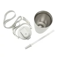   Sticla de apa 600 ml, Avira, 2601E14710, 27xØ11.7 cm, Otel, Polipropilena, Alb