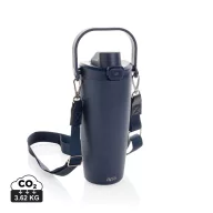   Sticla de apa 600 ml, Avira, 2601E14708, 27xØ11.7 cm, Otel, Polipropilena, Albastru Navy
