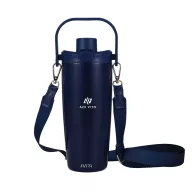   Sticla de apa 600 ml, Avira, 2601E14708, 27xØ11.7 cm, Otel, Polipropilena, Albastru Navy