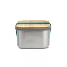 Caserola pranz 1250 ml, 2502E14221, Black & Blum, 19 x 13.5 x 7.5 cm, Otel, Albastru Turcoaz