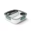 Caserola pranz, 2509E17021, Black & Blum, 19.8x19.8x5.6 cm, Polipropilena, Tritan, Portocaliu olive