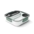 Caserola pranz, 2509E17021, Black & Blum, 19.8x19.8x5.6 cm, Polipropilena, Tritan, Portocaliu olive