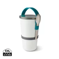   Caserola pranz 900 ml, 2502E14219, Black & Blum, 12.1 x 12.1 x 20.8 cm, Polipropilena, Albastru Turcoaz