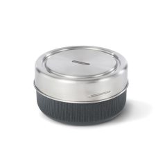   Caserola pranz 750 ml, 2502E14217, Black & Blum, 14 x 14 x 8 cm, Sticla, Argintiu