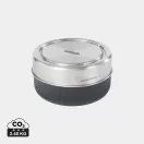 Caserola pranz 750 ml, 2502E14217, Black & Blum, 14 x 14 x 8 cm, Sticla, Argintiu