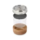 Caserola pranz, 750 ml, 2509E17016, Black & Blum, 14x14x8 cm, Sticla, Maro