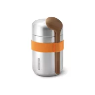   Recipient termoizolant pentru mancare cu lingura, 400 ml, 2509E17015, Black & Blum, 8.8x8.8x15.2 cm, Otel, Nylon, Portocaliu