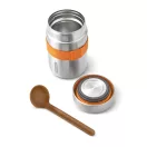 Recipient termoizolant pentru mancare cu lingura, 400 ml, 2509E17015, Black & Blum, 8.8x8.8x15.2 cm, Otel, Nylon, Portocaliu
