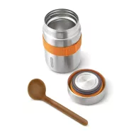   Recipient termoizolant pentru mancare cu lingura, 400 ml, 2509E17015, Black & Blum, 8.8x8.8x15.2 cm, Otel, Nylon, Portocaliu
