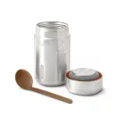 Recipient termoizolant pentru mancare cu lingura, 400 ml, 2509E17015, Black & Blum, 8.8x8.8x15.2 cm, Otel, Nylon, Portocaliu