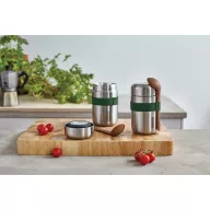   Recipient termoizolant pentru mancare cu lingura, 400 ml, 2509E17014, Black & Blum, 8.8x8.8x15.2 cm, Otel, Nylon, Portocaliu olive