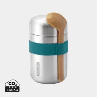   Caserola termoizolanta 400 ml, 2502E14216, Black & Blum, 8.8 x 8.8 x 15.2 cm, Otel, Albastru Turcoaz