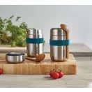 Caserola termoizolanta 400 ml, 2502E14216, Black & Blum, 8.8 x 8.8 x 15.2 cm, Otel, Albastru Turcoaz