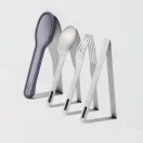 Set de tacamuri, 2502E16016, Black & Blum, 5 x 20 x 2 cm, Otel, Argintiu
