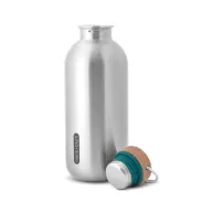   Sticla de apa sport, 600 ml, 2502E15276, Black & Blum, 7.4 x 7.4 x 19.7 cm, Otel, Albastru Turcoaz
