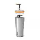 Cana de voiaj, 600 ml, 2509E17019, Black & Blum, 9.1x9.1x20.3 cm, Otel, Tritan, Portocaliu