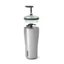 Cana de voiaj, 600 ml, 2509E17018, Black & Blum, 9.1x9.1x20.3 cm, Otel, Tritan, Portocaliu olive