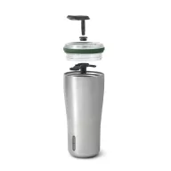   Cana de voiaj, 600 ml, 2509E17018, Black & Blum, 9.1x9.1x20.3 cm, Otel, Tritan, Portocaliu olive