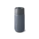 Cana de voiaj, 340 ml, Black & Blum, 2601E14719, 16.5xØ7.2 cm, Sticla, Silicon, Gri