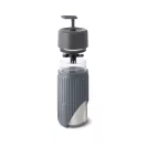 Cana de voiaj, 340 ml, Black & Blum, 2601E14719, 16.5xØ7.2 cm, Sticla, Silicon, Gri