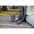 Cana de voiaj, 340 ml, Black & Blum, 2601E14719, 16.5xØ7.2 cm, Sticla, Silicon, Gri