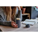 Cana de voiaj, 340 ml, Black & Blum, 2601E14719, 16.5xØ7.2 cm, Sticla, Silicon, Gri