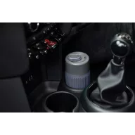   Cana de voiaj, 340 ml, Black & Blum, 2601E14719, 16.5xØ7.2 cm, Sticla, Silicon, Gri