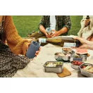 Cana de voiaj, 340 ml, Black & Blum, 2601E14719, 16.5xØ7.2 cm, Sticla, Silicon, Gri