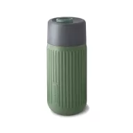   Cana de voiaj, 340 ml, Black & Blum, 2601E14720, 16.5xØ7.2 cm, Sticla, Silicon, Verde Olive