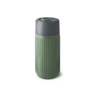   Cana de voiaj, 340 ml, Black & Blum, 2601E14720, 16.5xØ7.2 cm, Sticla, Silicon, Verde Olive