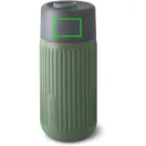 Cana de voiaj, 340 ml, Black & Blum, 2601E14720, 16.5xØ7.2 cm, Sticla, Silicon, Verde Olive