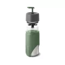 Cana de voiaj, 340 ml, Black & Blum, 2601E14720, 16.5xØ7.2 cm, Sticla, Silicon, Verde Olive